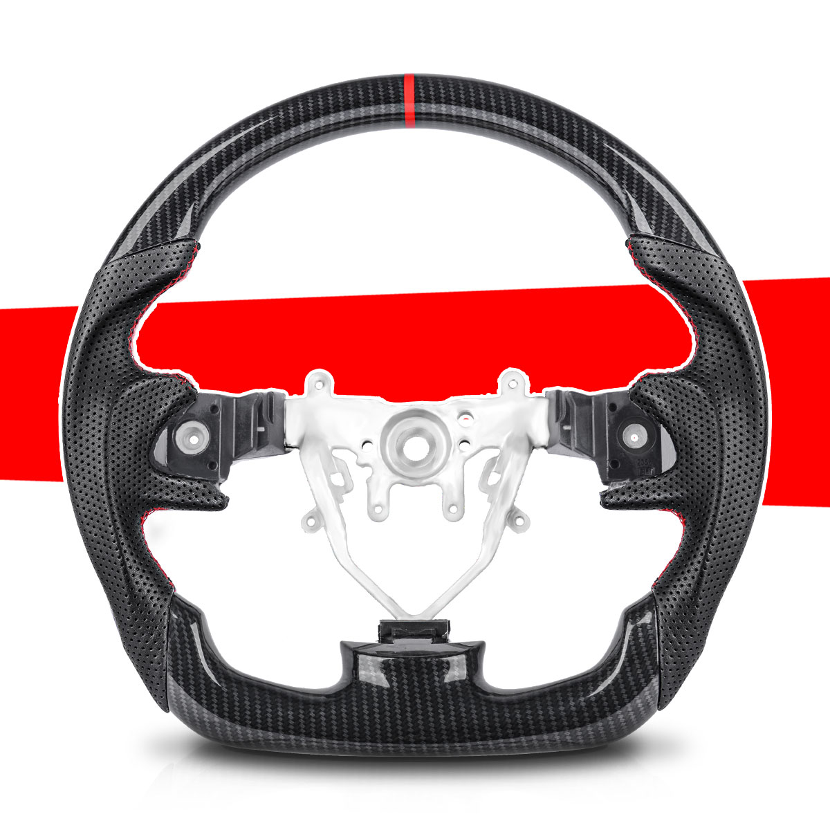 Car Accessories Racing - ล้อมีคาร์บอนไฟเบอร์พิมพ์ลายไฮดรอลิกสำหรับรถแข่งซูบารุ WRX 2008 2009 2010 2011