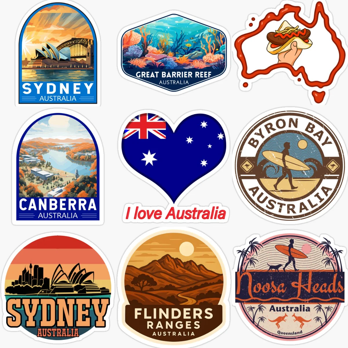 Car Accessories Australia - สติกเกอร์ติดรถยนต์ลายธงชาติออสเตรเลีย ดีไซน์สร้างสรรค์ กันน้ำ สำหรับรถยนต์ จักรยาน รถตู้