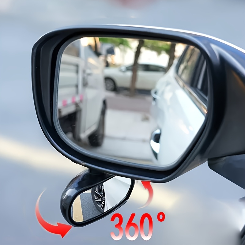 Car Blind Spot Mirror - กระจกมองข้างปรับมุมกว้างอัตโนมัติ กระจกมองหลังแบบนูนสำหรับจุดบอด ใช้ช่วยในการจอดรถและมองหลัง