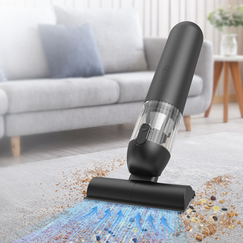 Car Vacuum Cleaner - เครื่องดูดฝุ่นแบบพกพาไร้สาย 4-in-1 สำหรับบ้านและรถยนต์ พร้อมแท่นชาร์จไร้สาย