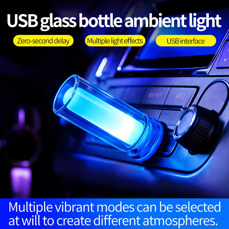 Car Accessories Gift Ideas - ไฟแอมเบียนท์ LED RGB 10 โหมด เสียบใช้งานได้ทันที