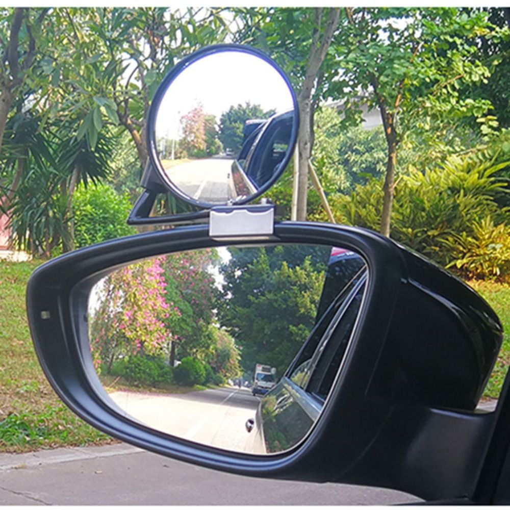 Car Blind Spot Mirror - กระจกมองหลังช่วยจอดรถ กระจกมองจุดบอดรถยนต์ กระจก HD มุมกว้าง ปรับองศาได้