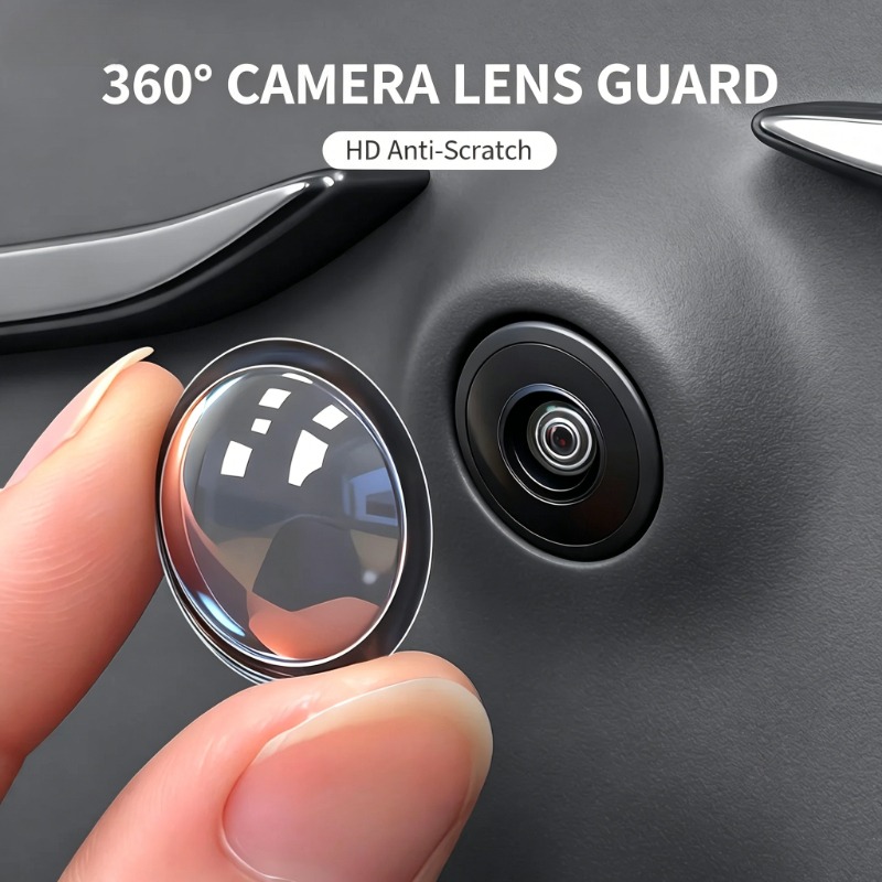 Rear Camera For Car - 2/4/8 ชิ้น 360 ตัวป้องกันกล้องด้านหลังแบบพาโนรามา, HD CLEAR