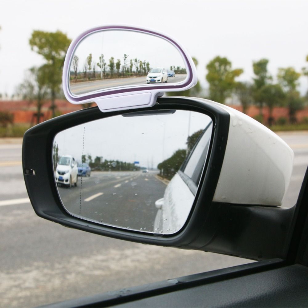 Car Blind Spot Mirror - กระจกมองข้างรถยนต์ ปรับได้ 360 องศา มุมมองกว้าง ลดจุดบอด