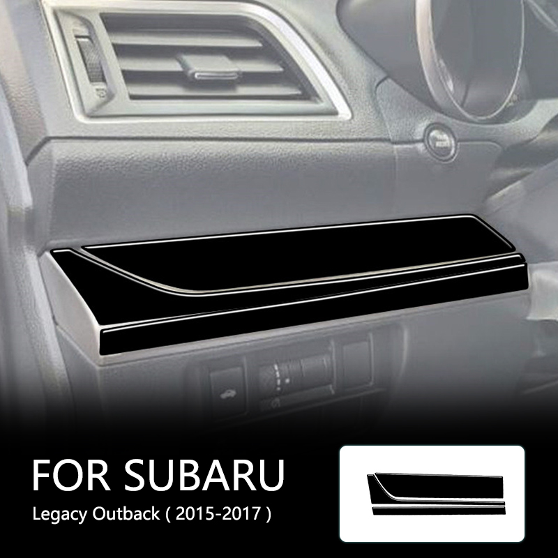 Car Accessories Brand - พวงมาลัยซ้ายยี่ห้อใหม่ ABS GLOSS สติกเกอร์สีดําสําหรับ SUBARU LEGACY
