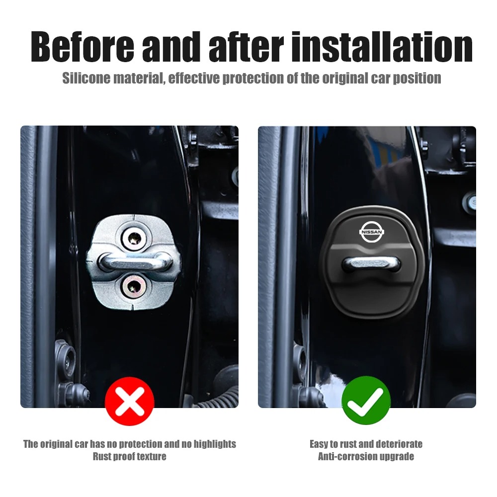 4 ชิ้น ชุดแต่งรถยนต์ ฝาครอบล็อ - Car Accessories Nissan Xtrail บทวิจารณ์และราคา
