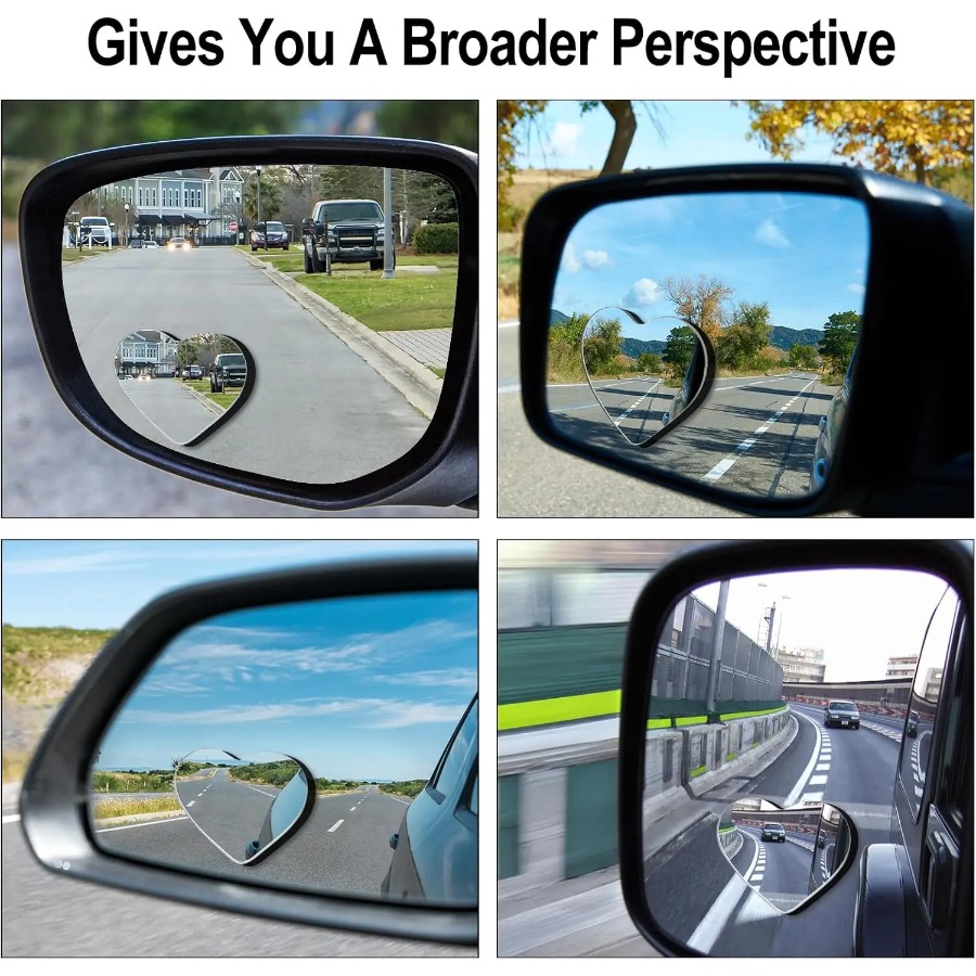 กระจกมองหลังรถยนต์แบบมองจุดบอด - Car Blind Spot Mirror บทวิจารณ์และราคา