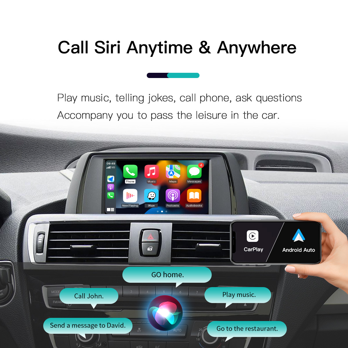 อินเทอร์เฟซมัลติมีเดีย Carplay - Rear Camera For Car บทวิจารณ์และราคา