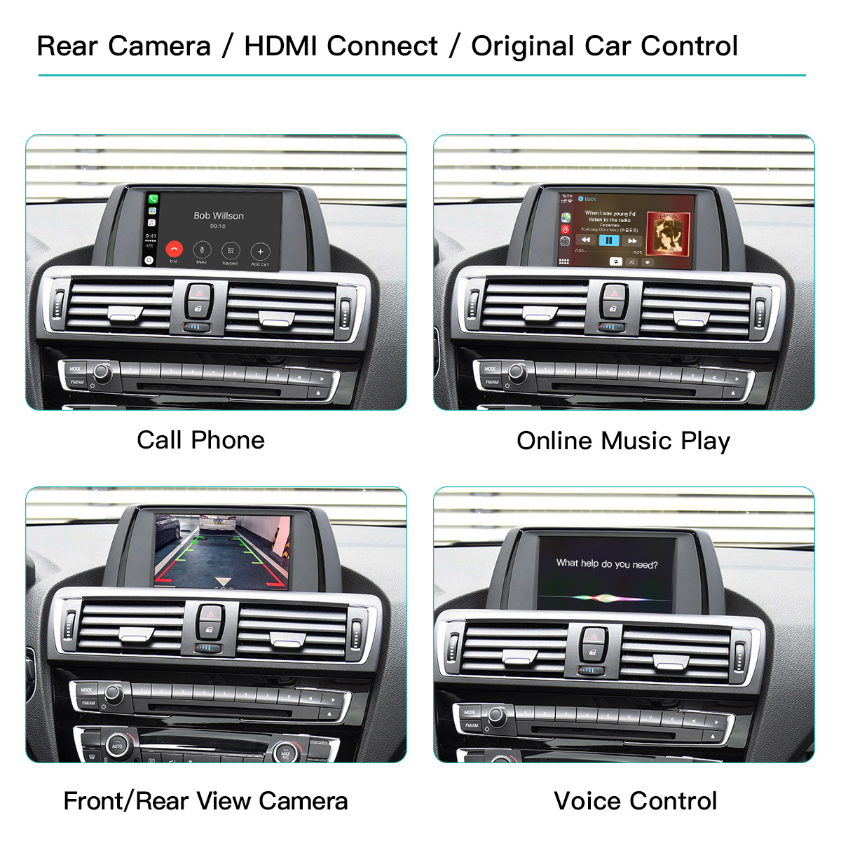 อินเทอร์เฟซมัลติมีเดีย Carplay - Rear Camera For Car บทวิจารณ์และราคา
