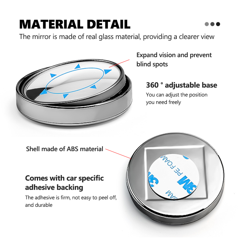 สำหรับรถยนต์โตโยต้าแบบปรับได้  - Car Blind Spot Mirror บทวิจารณ์และราคา