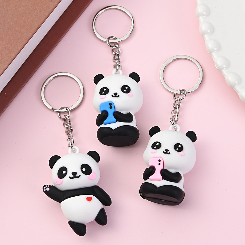 พวงกุญแจรูปคู่แพนด้าน่ารัก - เ - Car Accessories Gift Ideas บทวิจารณ์และราคา