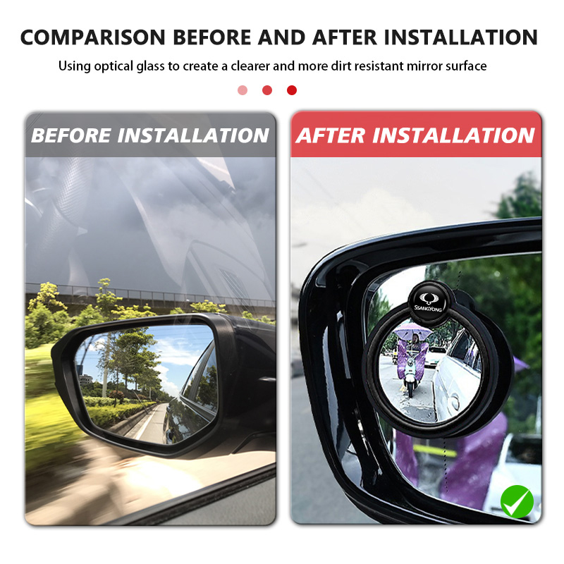 2 ชิ้น คาร์ 360 °   กระจกมองหล - Car Blind Spot Mirror บทวิจารณ์และราคา