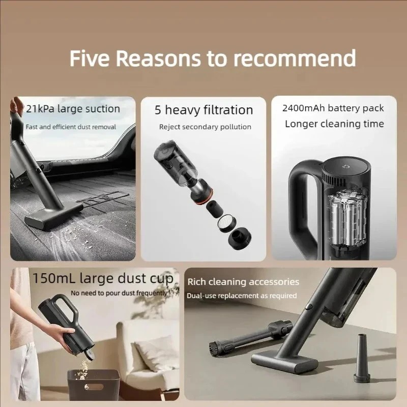 เครื่องดูดฝุ่นในรถยนต์ NEW MIJ - Car Vacuum Cleaner บทวิจารณ์และราคา