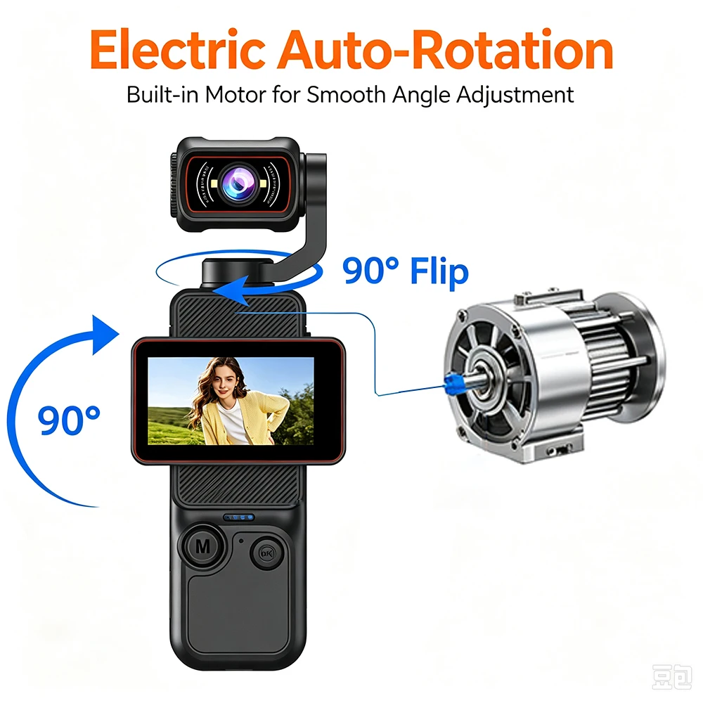 กล้องวิดีโอบล็อกแบบพกพา 2K, 27 - Car Accessories Online บทวิจารณ์และราคา