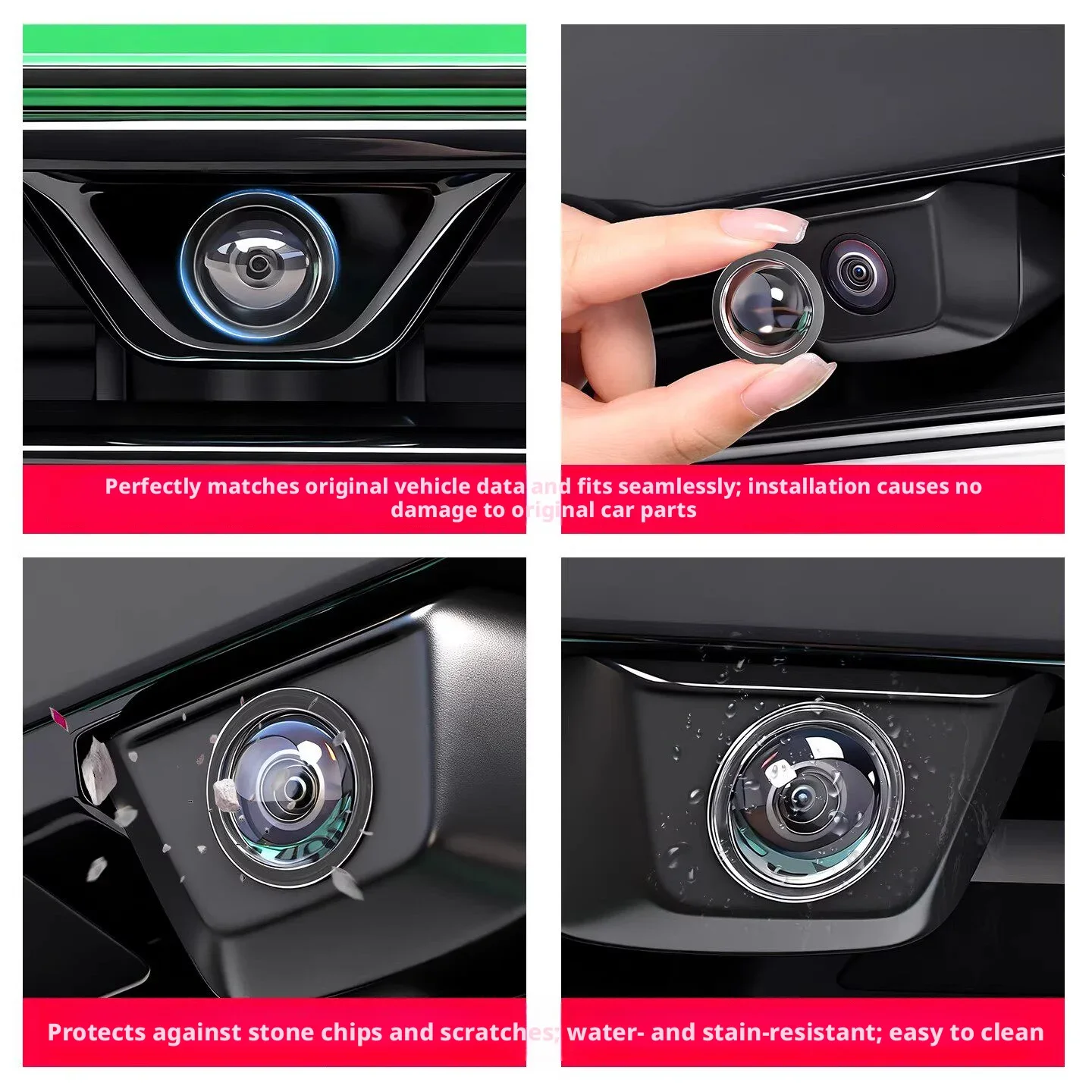 ฝาครอบป้องกันกล้องหน้าและหลังร - Rear Camera For Car บทวิจารณ์และราคา