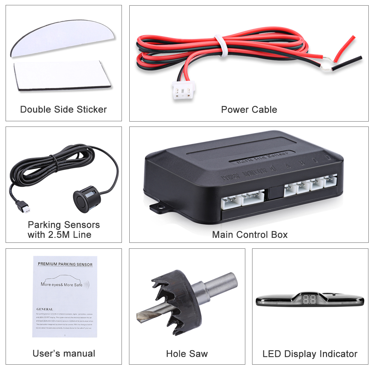 ชุดเรดาร์ถอยหลังรถยนต์ระบบเซ็น - Car Accessories Online บทวิจารณ์และราคา