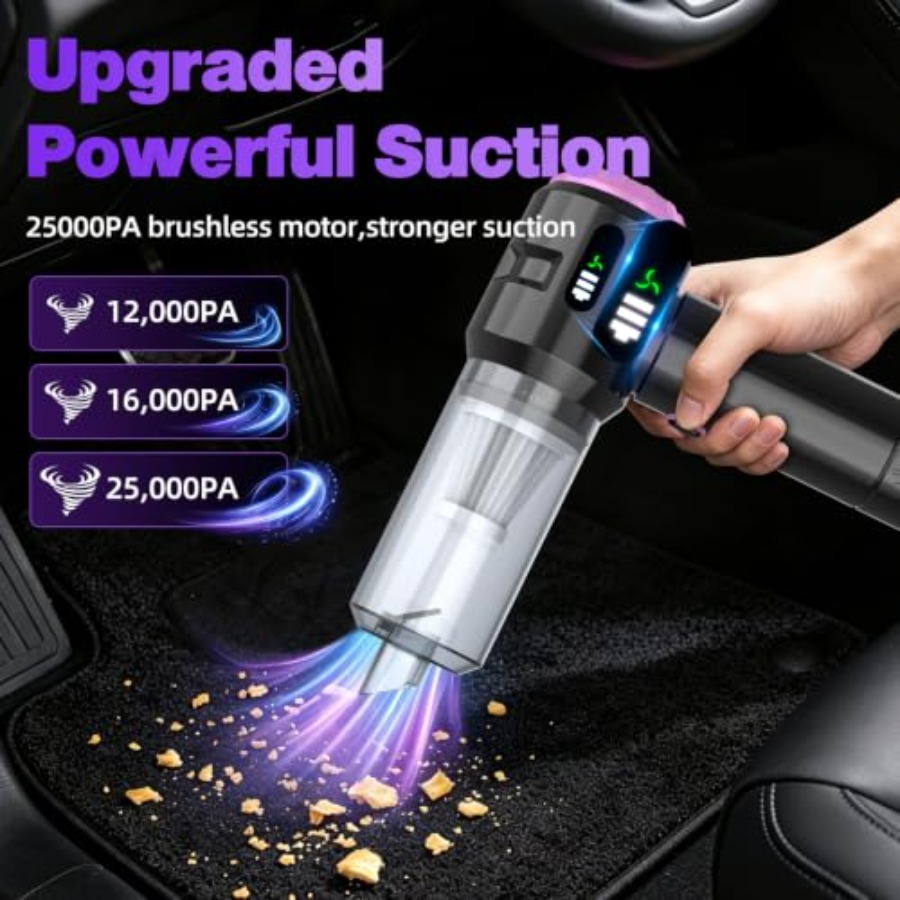 เครื่องดูดฝุ่นแบบมือถือสำหรับร - Car Vacuum Cleaner บทวิจารณ์และราคา
