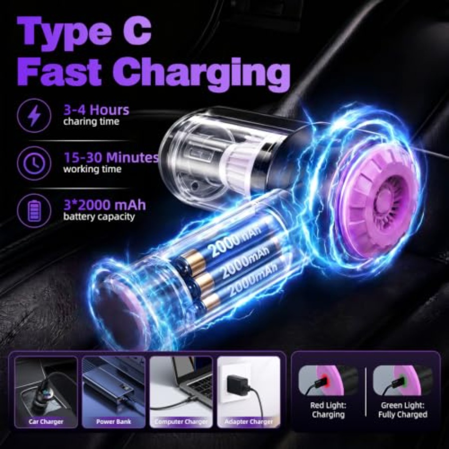 เครื่องดูดฝุ่นแบบมือถือสำหรับร - Car Vacuum Cleaner บทวิจารณ์และราคา