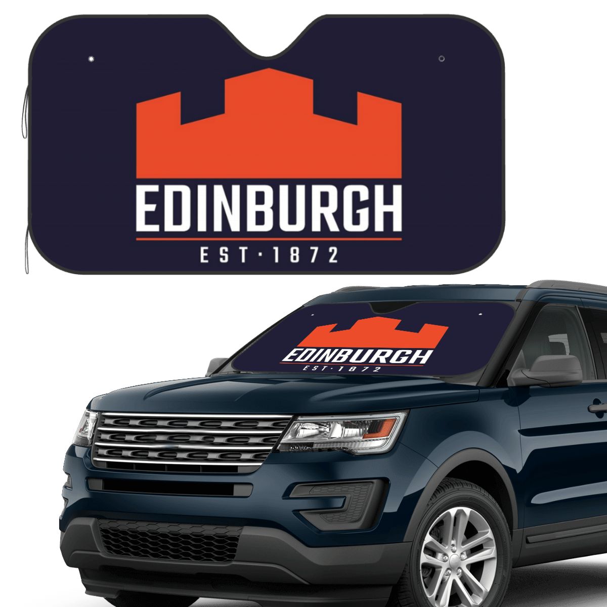 โลโก้รักบี้เอดินบะบะ 2 ม่านบัง - Car Accessories Edinburgh บทวิจารณ์และราคา