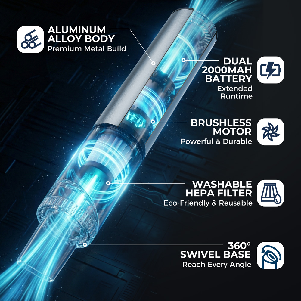 เครื่องดูดฝุ่นแบบมือถือในรถยนต - Car Vacuum Cleaner บทวิจารณ์และราคา