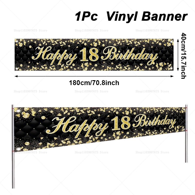 Happy 18th วันเกิดตกแต่งแบนเนอ - Car Accessories Banner บทวิจารณ์และราคา