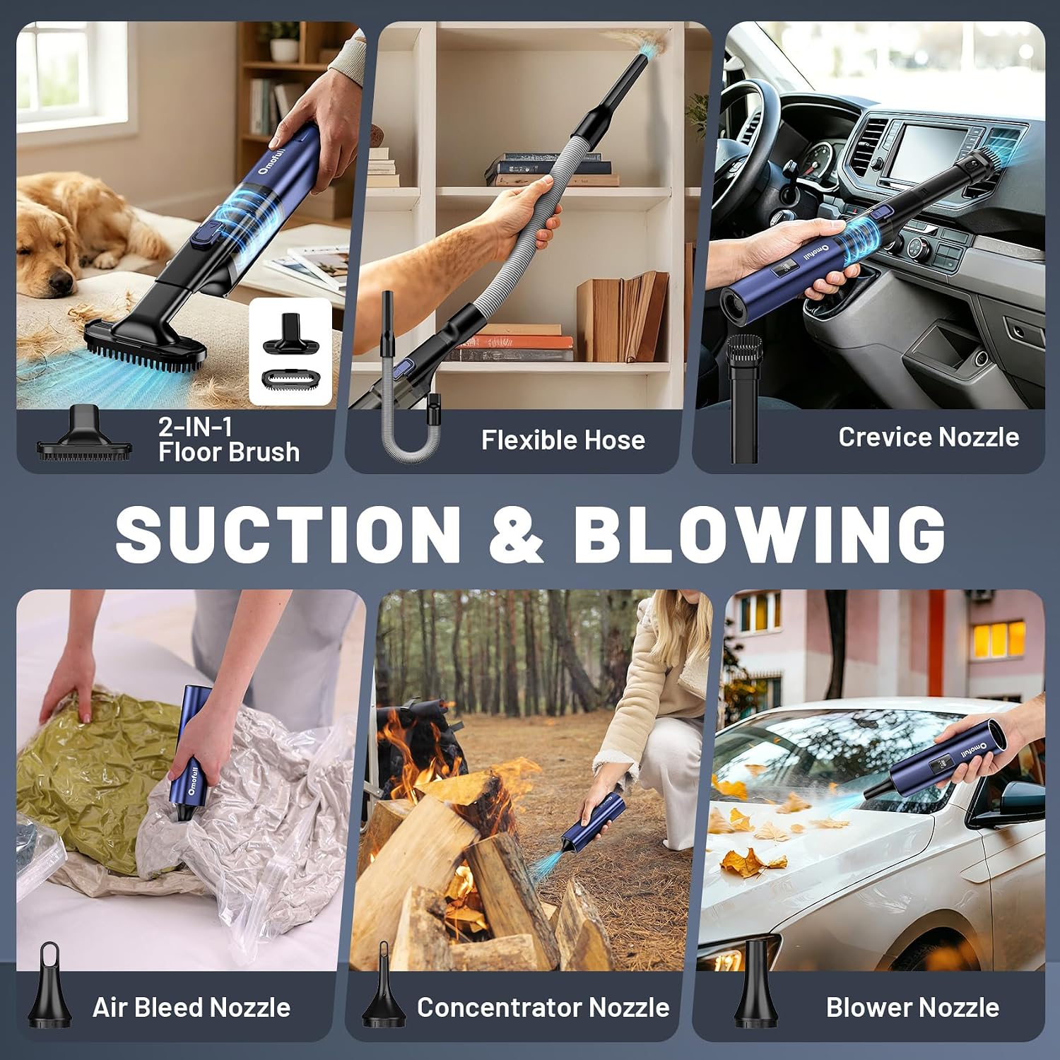 เครื่องดูดฝุ่นไร้สาย 4-in-1 แร - Car Vacuum Cleaner บทวิจารณ์และราคา