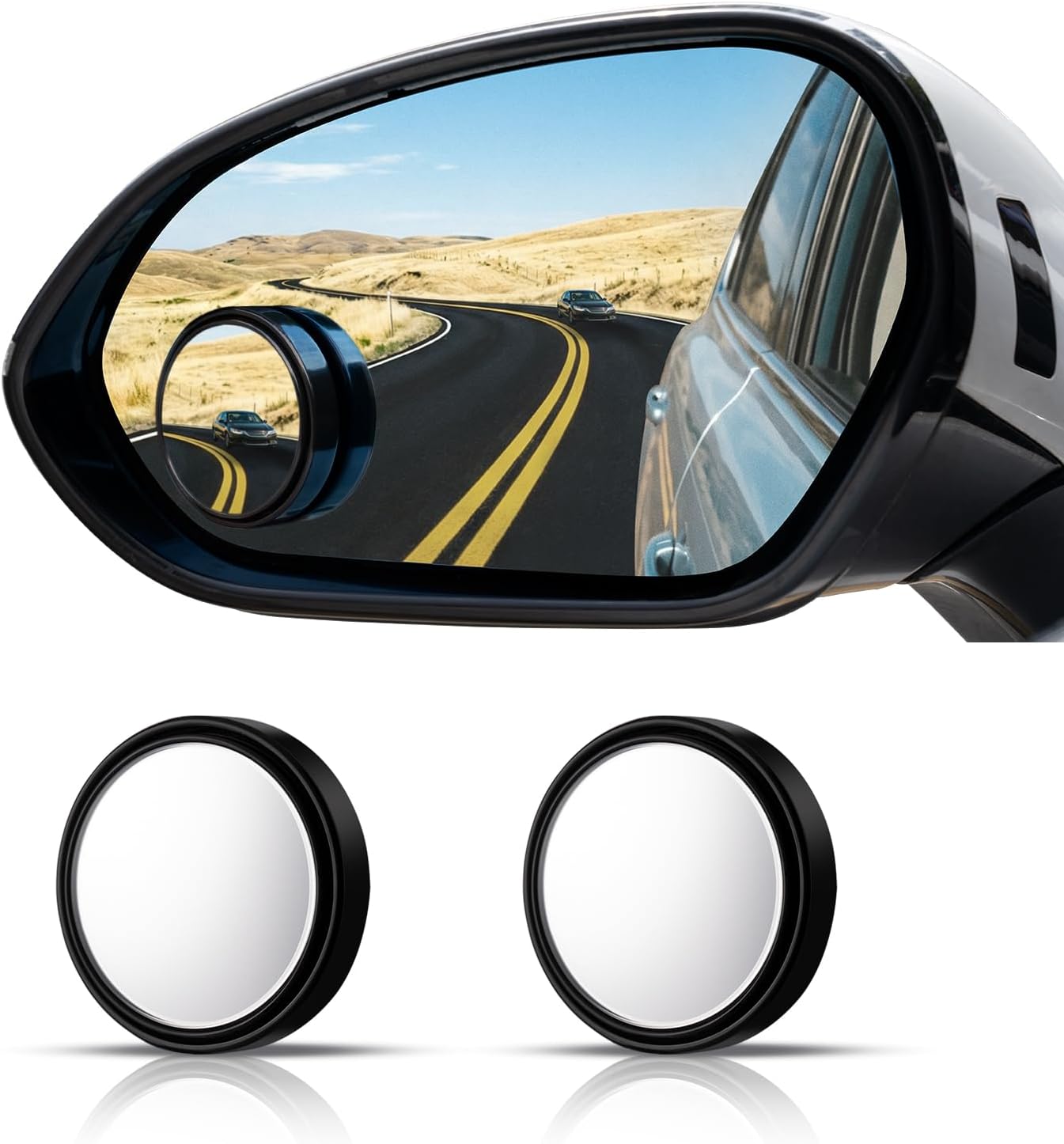 กระจกมองหลังแบบวงกลม WildAuto, - Car Blind Spot Mirror บทวิจารณ์และราคา