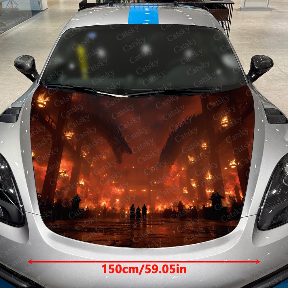 สติ๊กเกอร์ติดฝากระโปรงรถลายมัง - Car Accessories Gift Ideas บทวิจารณ์และราคา