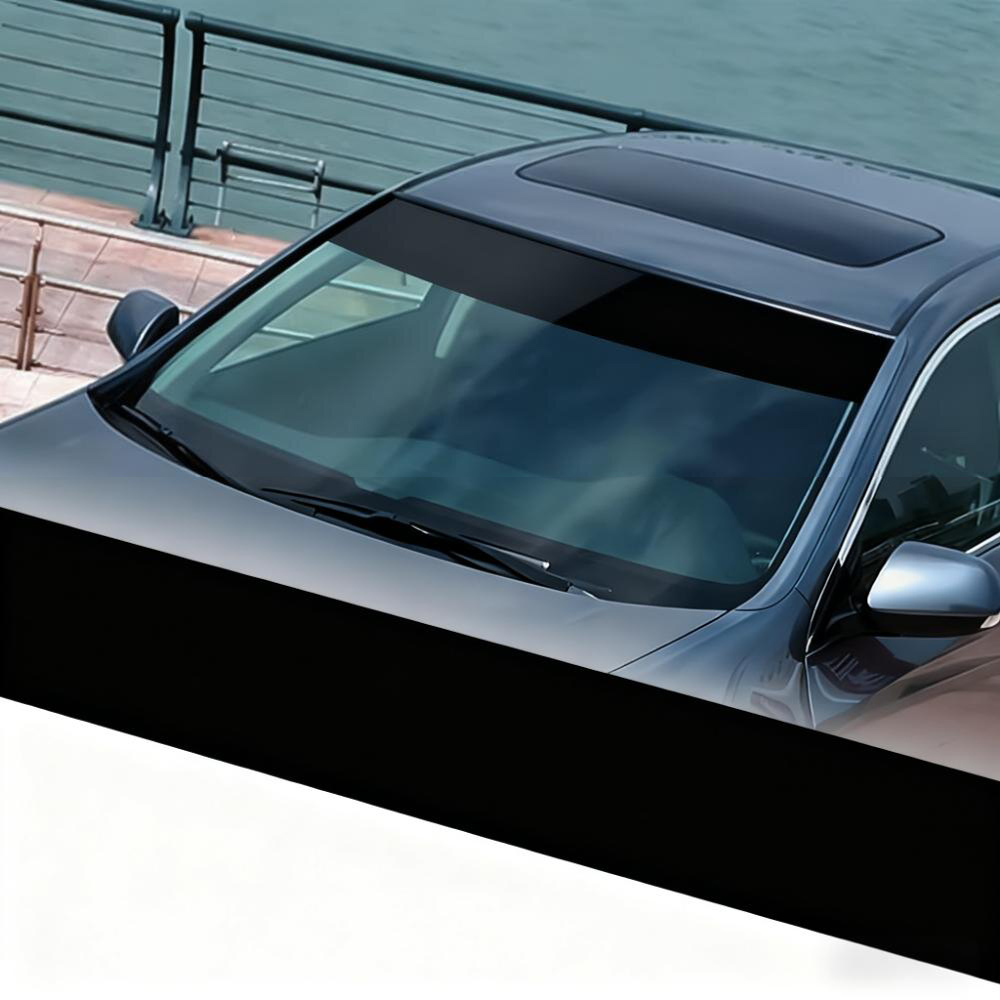 สติกเกอร์ติดกระจกรถยนต์สีดำเงา - Car Accessories Banner บทวิจารณ์และราคา