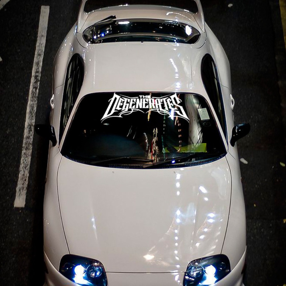 สติกเกอร์ติดกระจกรถยนต์ลาย THE - Car Accessories Banner บทวิจารณ์และราคา