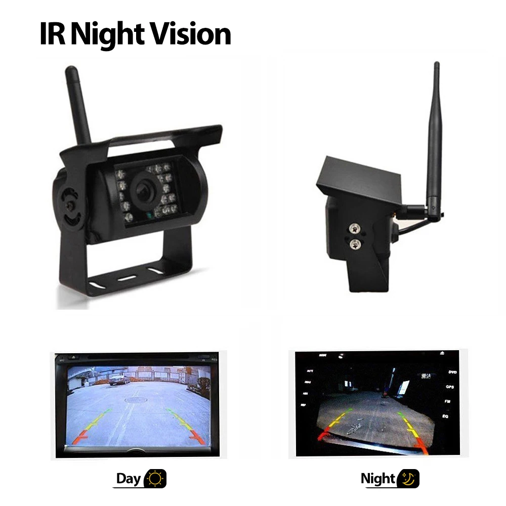 กล้องมองหลังไร้สาย HD ขนาด 7 น - Rear Camera For Car บทวิจารณ์และราคา