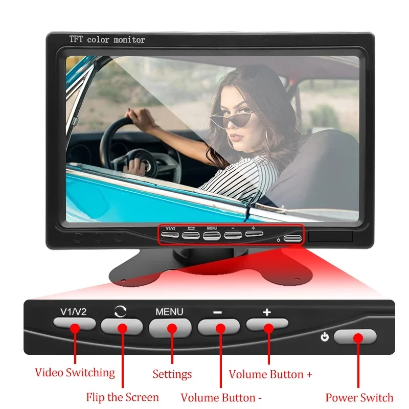 กล้องมองหลังไร้สาย HD ขนาด 7 น - Rear Camera For Car บทวิจารณ์และราคา